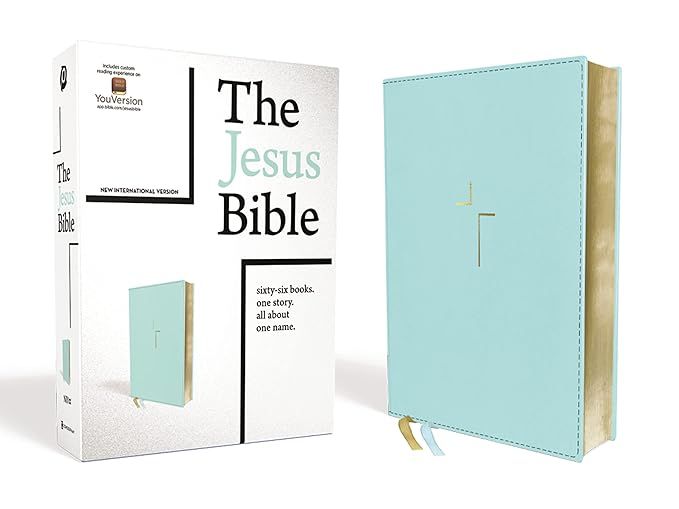 The Jesus Bible, NIV Edition, Leathersoft, Teal, Comfort Print     Imitation Leather – October ... | Amazon (US)