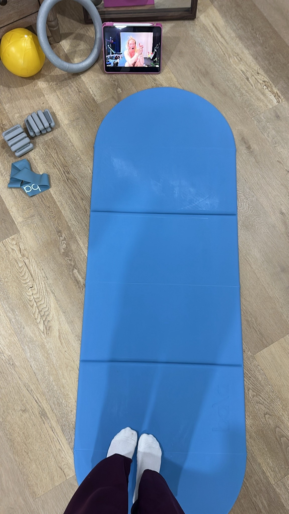 New Bala workout mat! My code is SLOANE15 on @bala. At 12MM thick, The Compact Mat is designed for comfort and convenience. This capsule-shaped mat effortlessly transforms into a block, offering extra support when and where you need it most. Or unfold to reveal a moisture-wicking, non-slip surface ideal for any and every movement.

Lightweight and travel-friendly, The Compact Mat is a must-have whether you’re WFH, in studio or on-the-go.

#LTKfitnessgoals #LTKActive #LTKSaleAlert