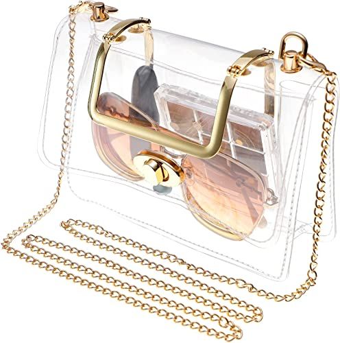 HAUTOCO Clear Bag Stadium Approved Clear Stadium Bag for Women Clear Crossbody Bag with Removable... | Amazon (US)