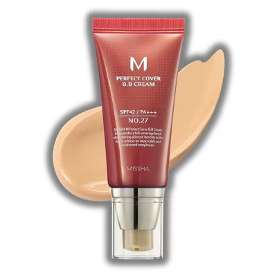 MISSHA M Perfect Cover BB Cream SPF42 PA+++ (#27 Honey Beige) Tinted Moisturizer | Long-lasting wear: amazing staying power | Target