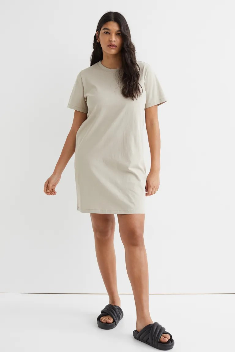 Katoenen T-shirtjurk | H&M (DE, AT, CH, NL, FI)