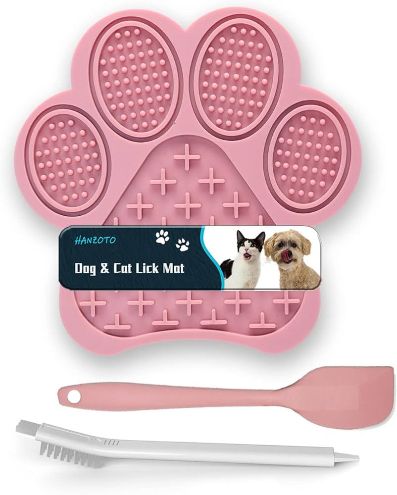 Lick Mat for Dogs and Cats, Premium Lick Pad with Suction Cups,Dog Slow Feeder Dowl Mat for Bathi... | Amazon (US)