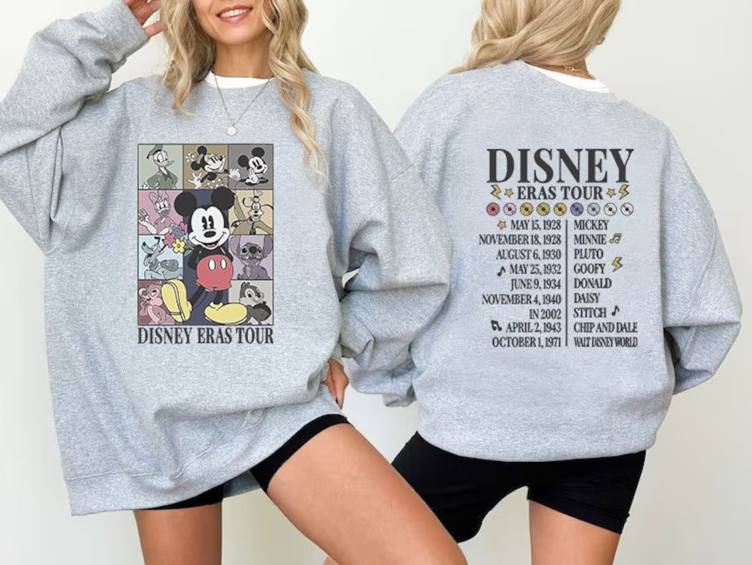 Disney Eras Tour Sweatshirt, Vintage Disney Sweatshirt, Disney Crewneck, Disney Sweatshirt, the E... | Etsy (US)