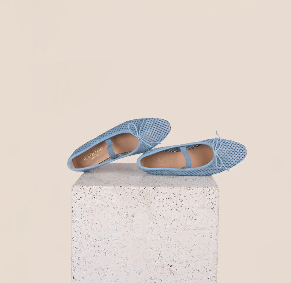 Como Strap - Perforated Sky Blue | A.Soliani