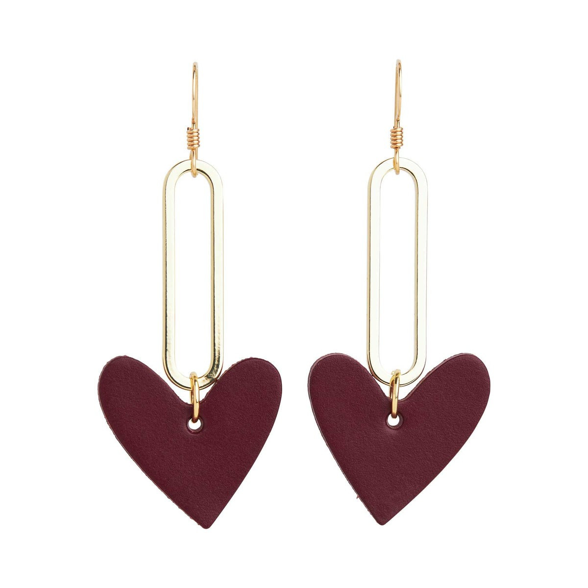 Burgundy Milas | Nickel and Suede