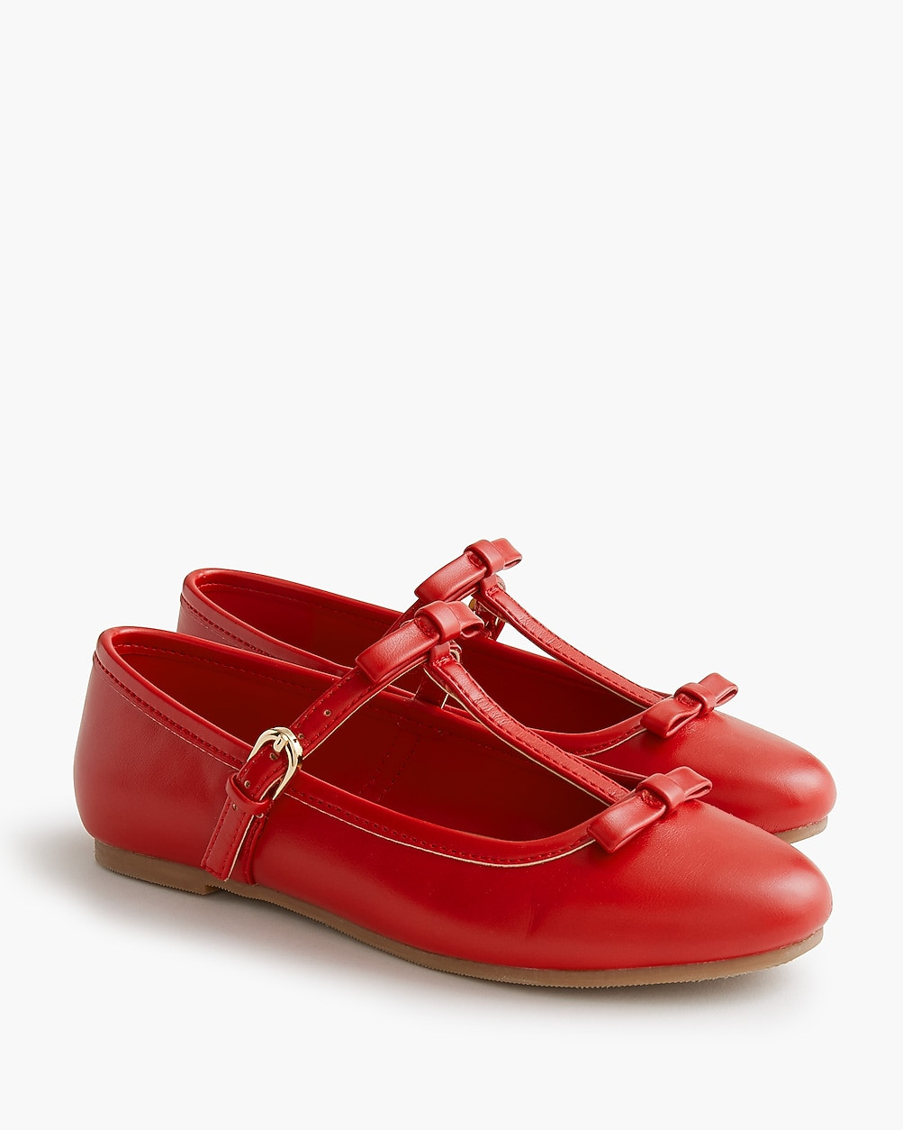 Girls' bow T-strap Mary Jane flats | J.Crew Factory