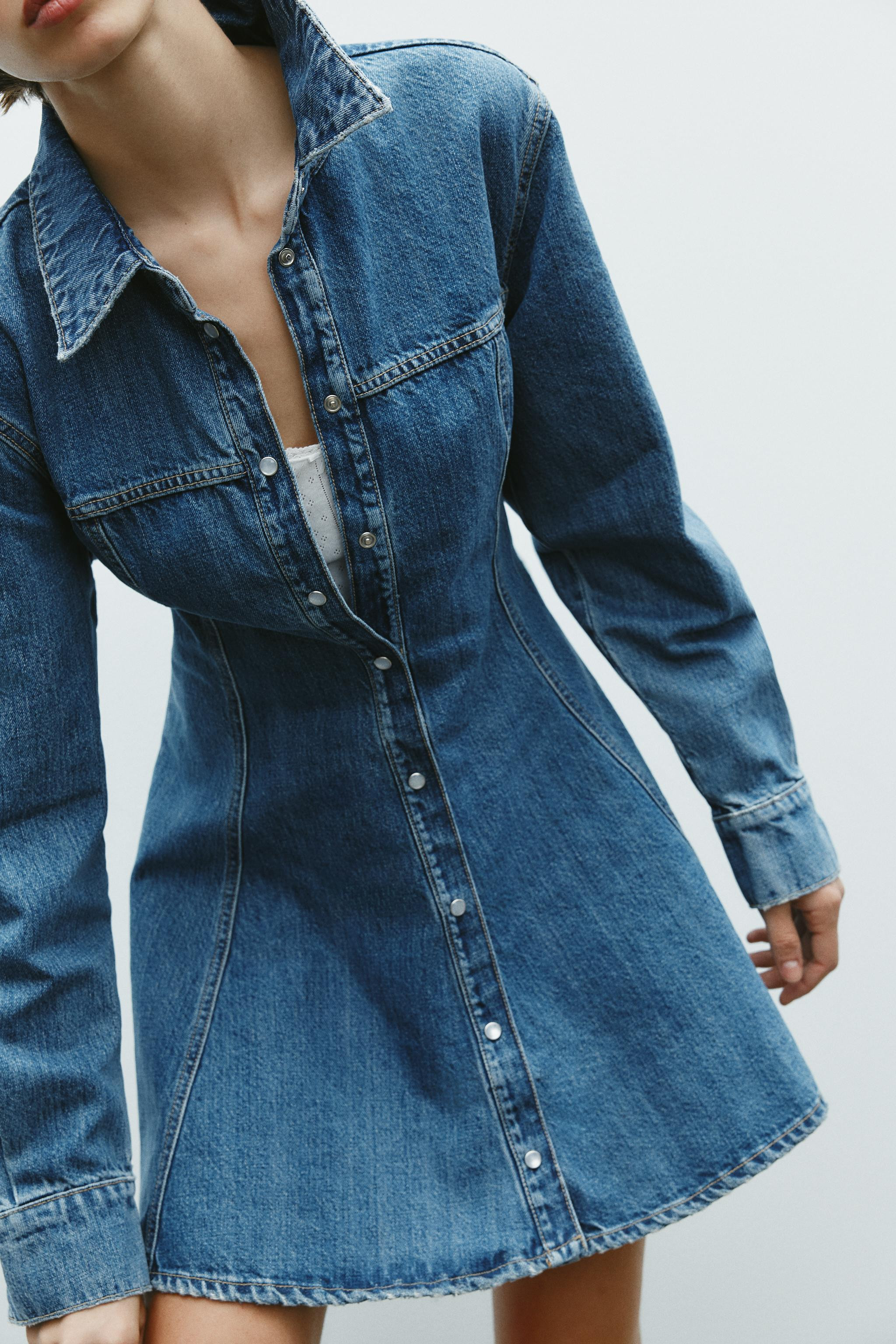 TRF DENIM MINI DRESS | Zara US
