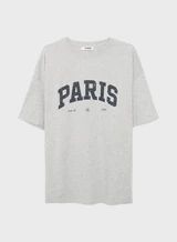 Light Grey Sustainable Paris T-shirt – Tamara | 4th & Reckless