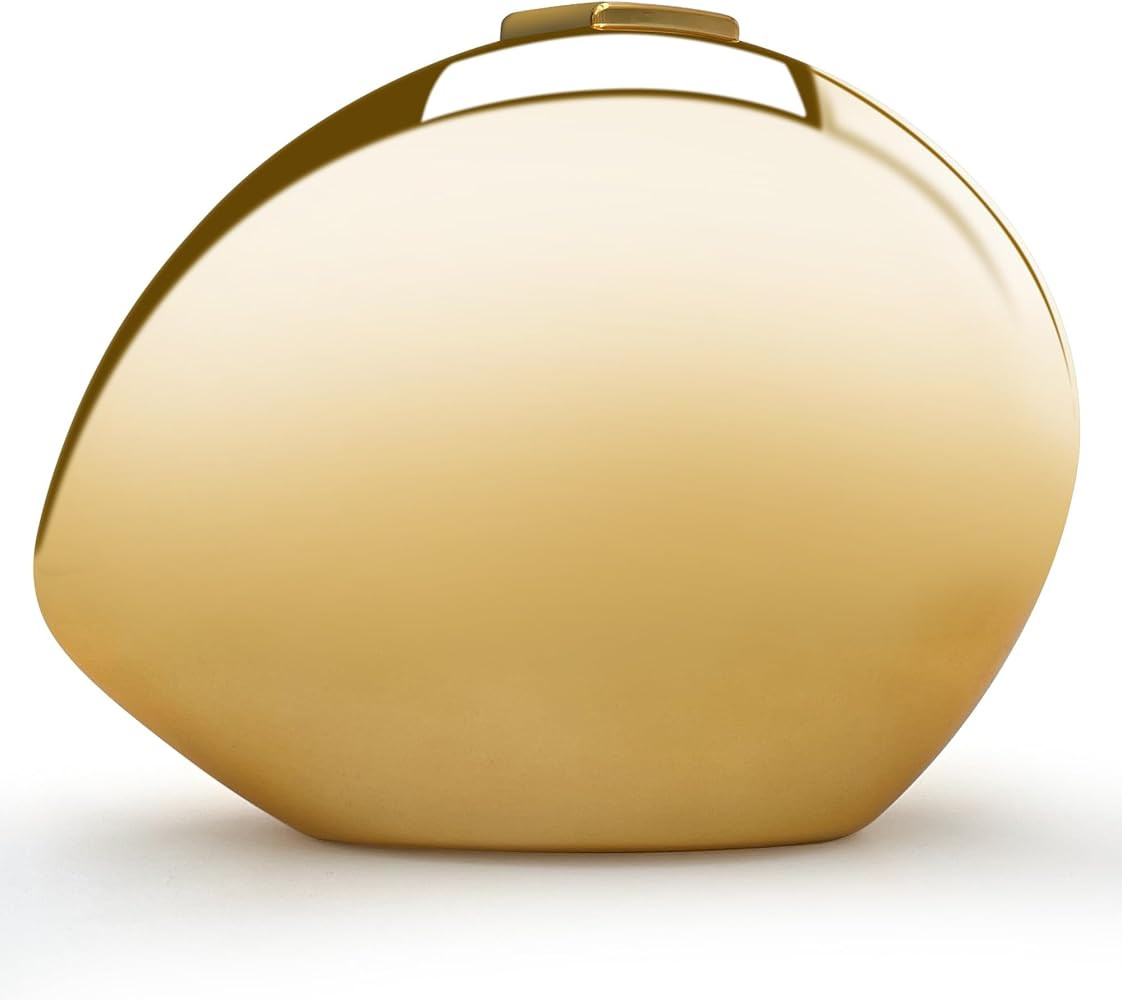 Metallic Acrylic Clutch Shell Pebble Purse Sparkly Evening Hnadbag for Women Wedding Prom Dress C... | Amazon (US)