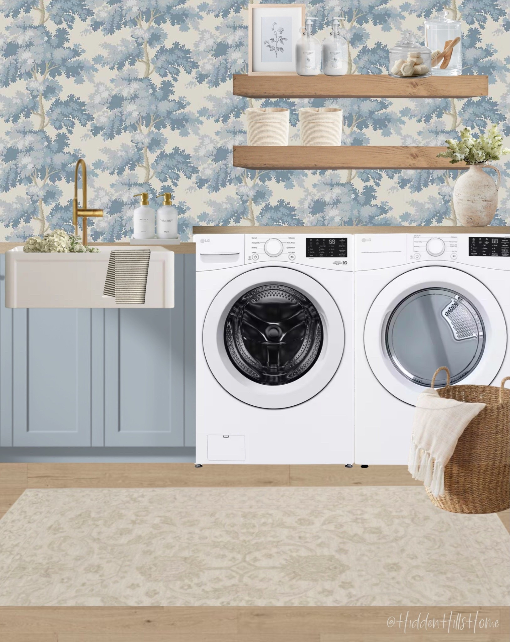 Laundry room decor, laundry room mood board, home decor, laundry room design, wallpaper #laundryroom #home

#LTKHome #LTKSaleAlert #LTKSeasonal