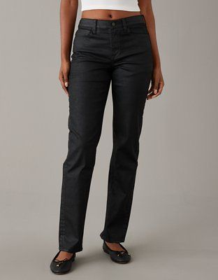 AE Stretch High-Waisted Straight Pant | American Eagle Outfitters (US & CA)