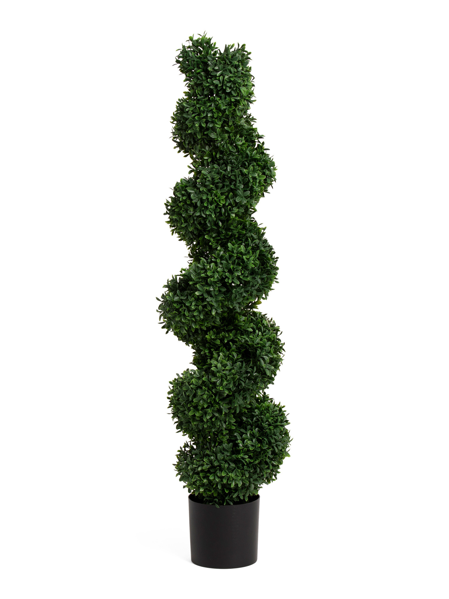 47in Uv Resistant Outdoor Spiral Boxwood Topiary | TJ Maxx
