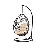 Christopher Knight Home CKH Wicker Tear Drop Hanging Chair, Brown | Amazon (US)