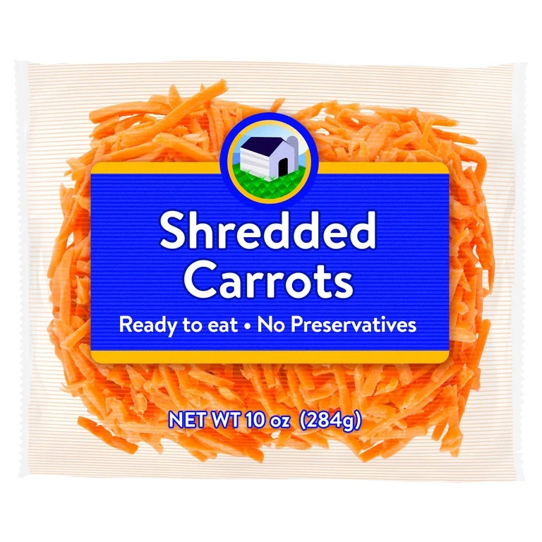 Fresh Shredded Carrots, 10 oz Bag | Walmart (US)