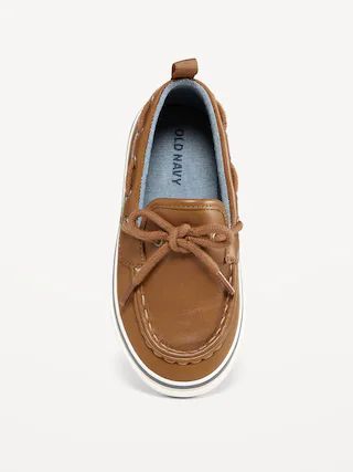 Faux-Leather Boat Shoes for Toddler Boys | Old Navy (US)