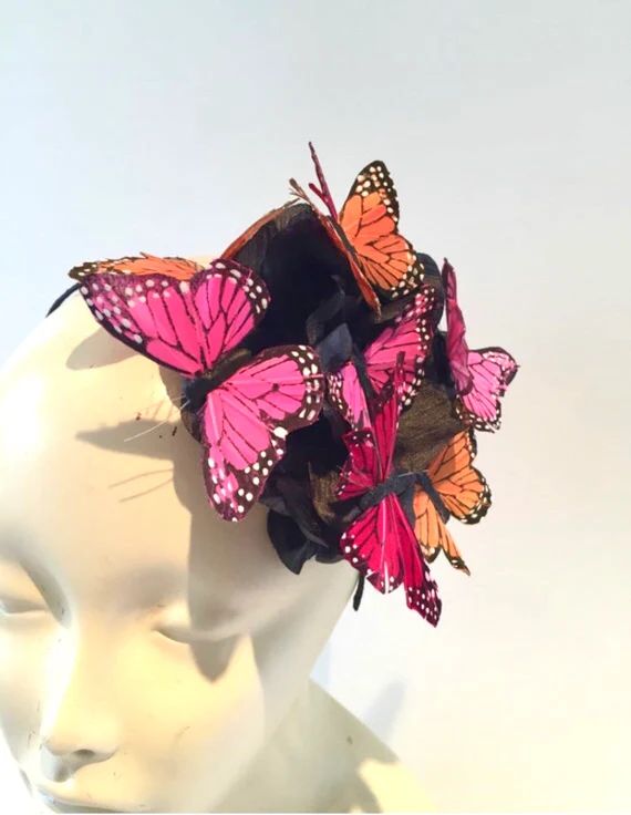 Butterfly Fascinator- Kentucky Derby- Tea Party | Etsy (US)