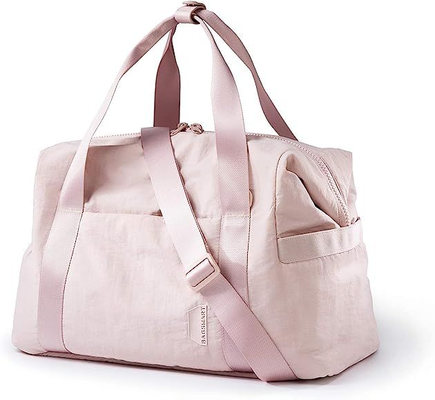 Weekender Bag, BAGSMART Travel Duffle Bag Carry On Bag Large Overnight Bag for Women, Pink | Amazon (US)