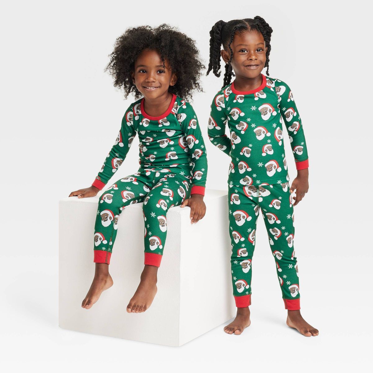 Greentop Gifts Toddler Santa Print Matching Family Pajama - Green | Target