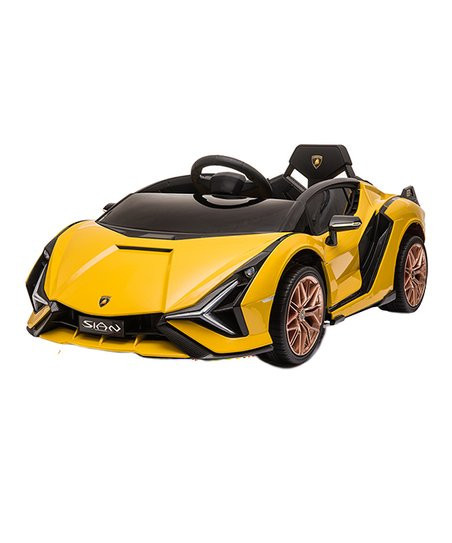 Yellow Lamborghini Sian 12V Ride-On | Zulily