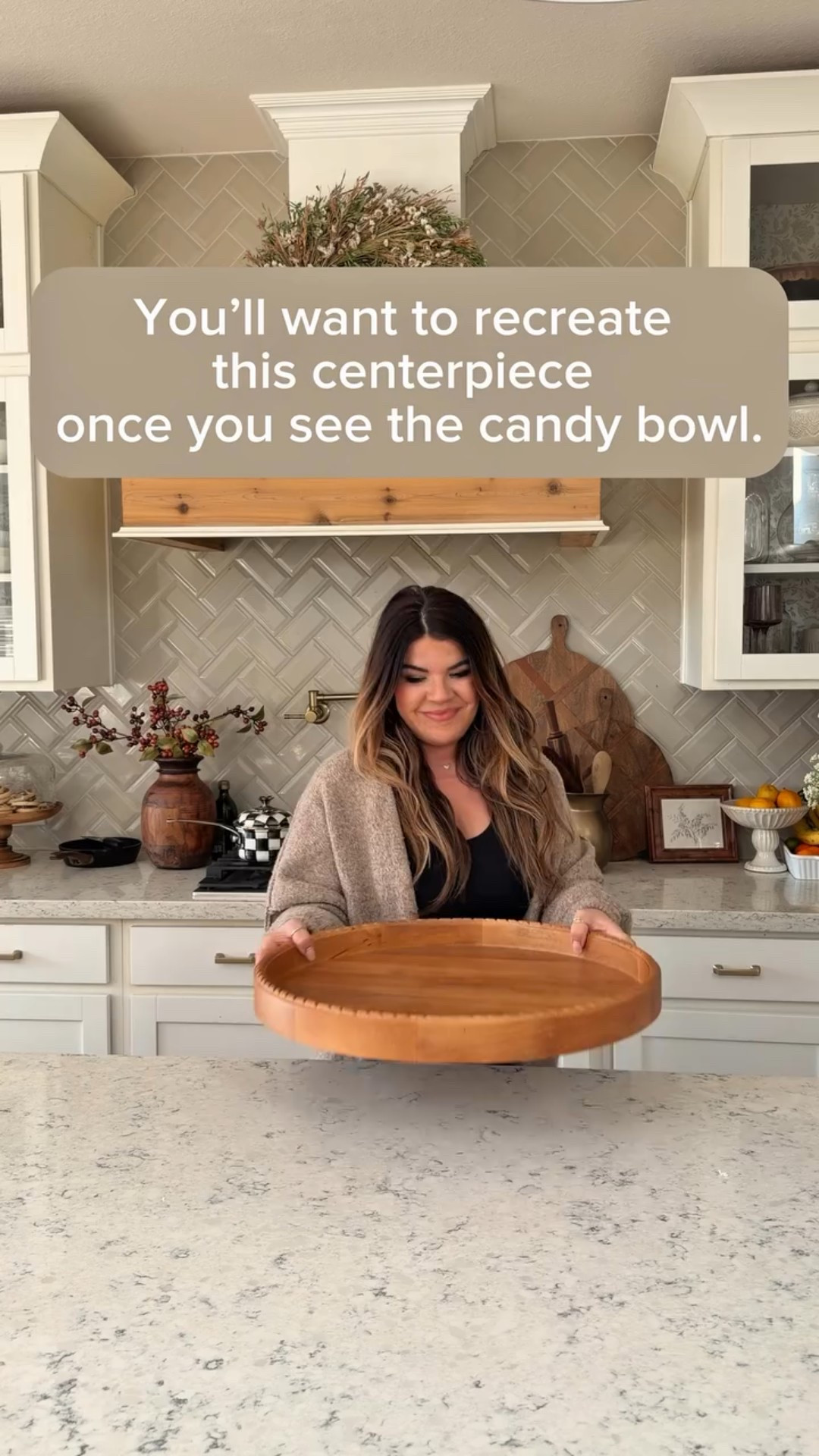 You’ll want to recreate this kitchen island centerpiece as soon as you see the candy bowl 🍬🤍
This decorative candy bowl completely elevated my kitchen island decor and turned a simple island centerpiece into something that feels high-end and intentional. It’s one of those pieces that works year-round, looks designer, and instantly makes your kitchen feel finished.
I style mine with candy, but it’s also perfect for countertop decor, coffee table styling, or even entryway decor. If you love affordable home decor that looks expensive, this is one to grab before it sells out.