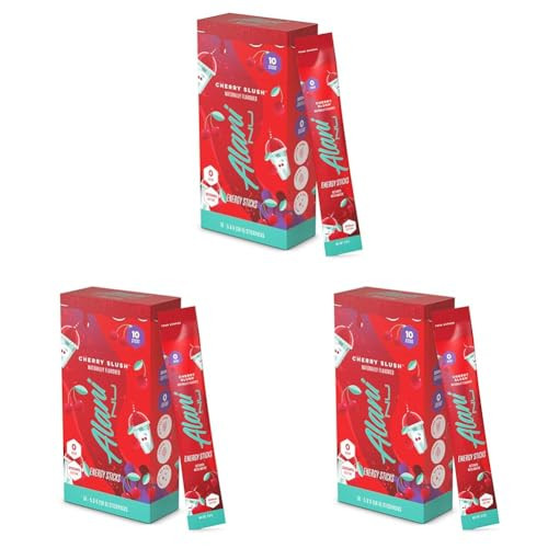 Alani Nu Cherry Slush Energy Sticks | Energy Drink Powder | 200mg Caffeine | Pre Workout Performance with Antioxidants | On-The-Go Drink Mix | Biotin, B Vitamins | Zero Sugar | 5 Calories | 30 Pack | Amazon (US)