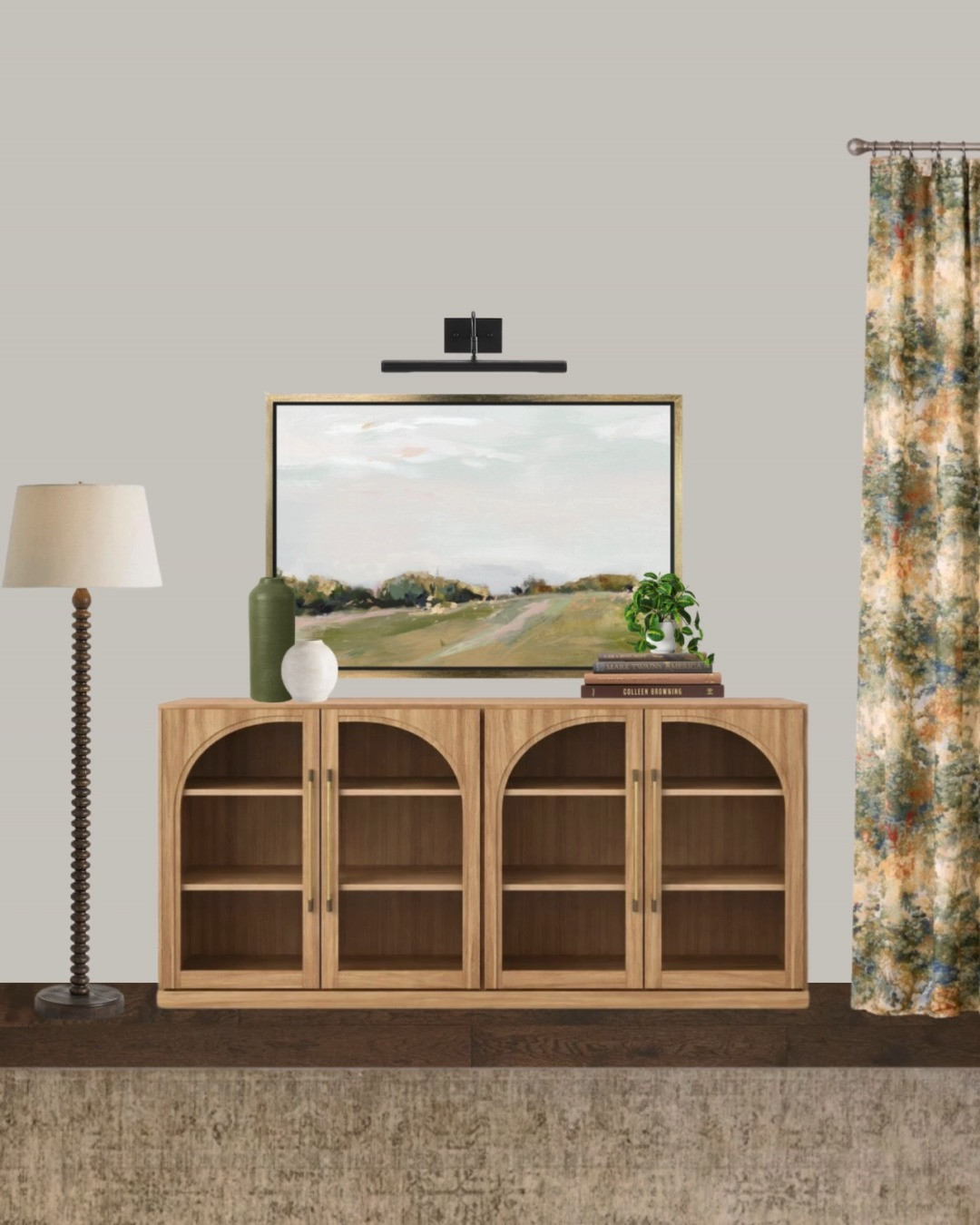 A soft European cottage classic sideboard styled to anchor the living room with warmth and character. Arched detailing, light wood tones, and simple decor allow the furniture to take center stage without feeling heavy.

Sideboards like this work beautifully in European inspired homes, offering both storage and visual balance. Keeping the styling minimal helps the piece feel intentional and enduring.

All items featured in this sideboard edit are linked on LTK. 

 #LTKHome