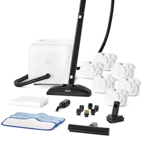 Dupray Neat Steam Cleaner with 22-Piece Accessory Kit – Versatile, Portable Steamer for Floors, Upholstery, Tiles, and More, removes 99.9% of Bacteria & Viruses* (incl. x6 Triangle Bonnets) | Amazon (US)