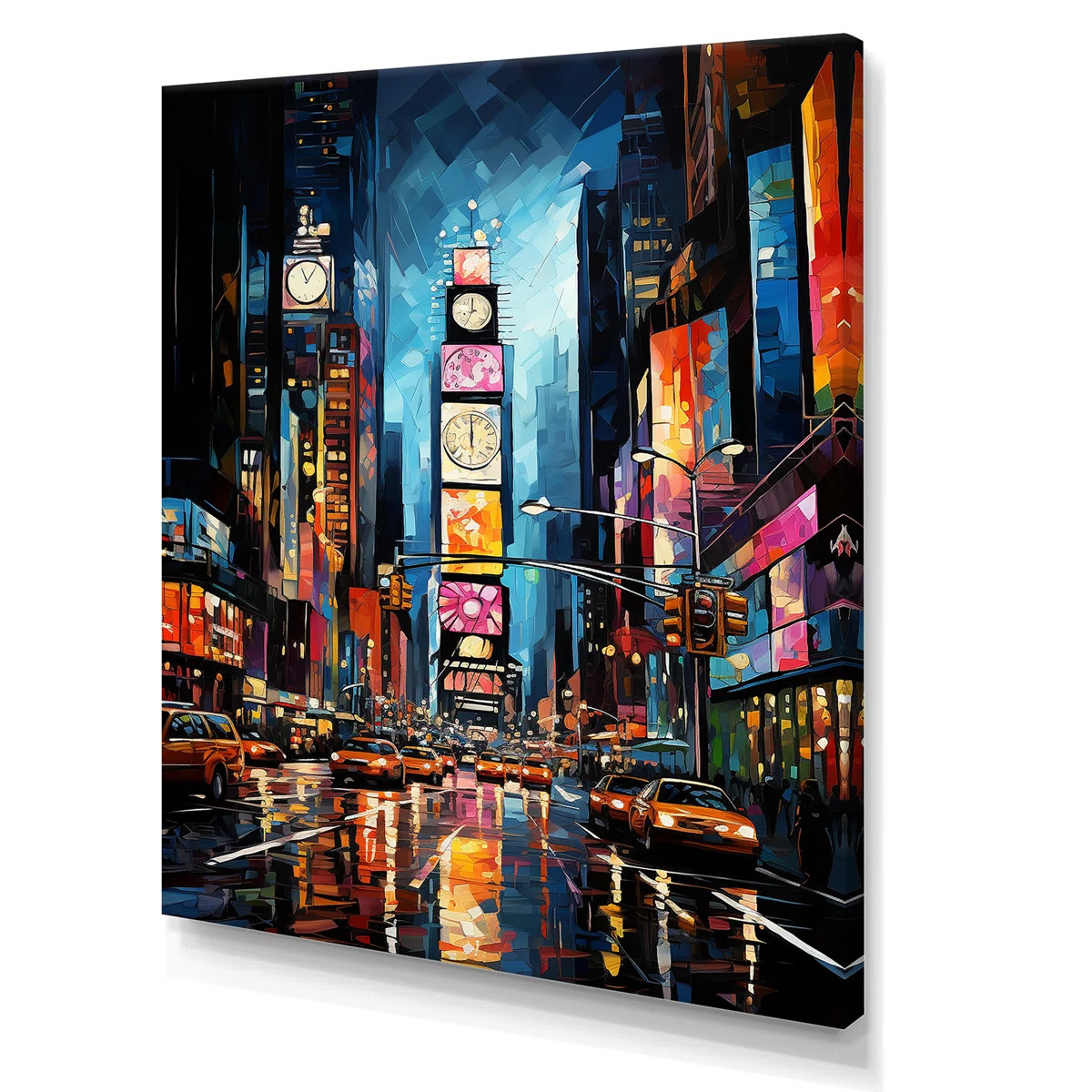 New York City Time square lights II - New York City Framed Wall Art | Wayfair North America