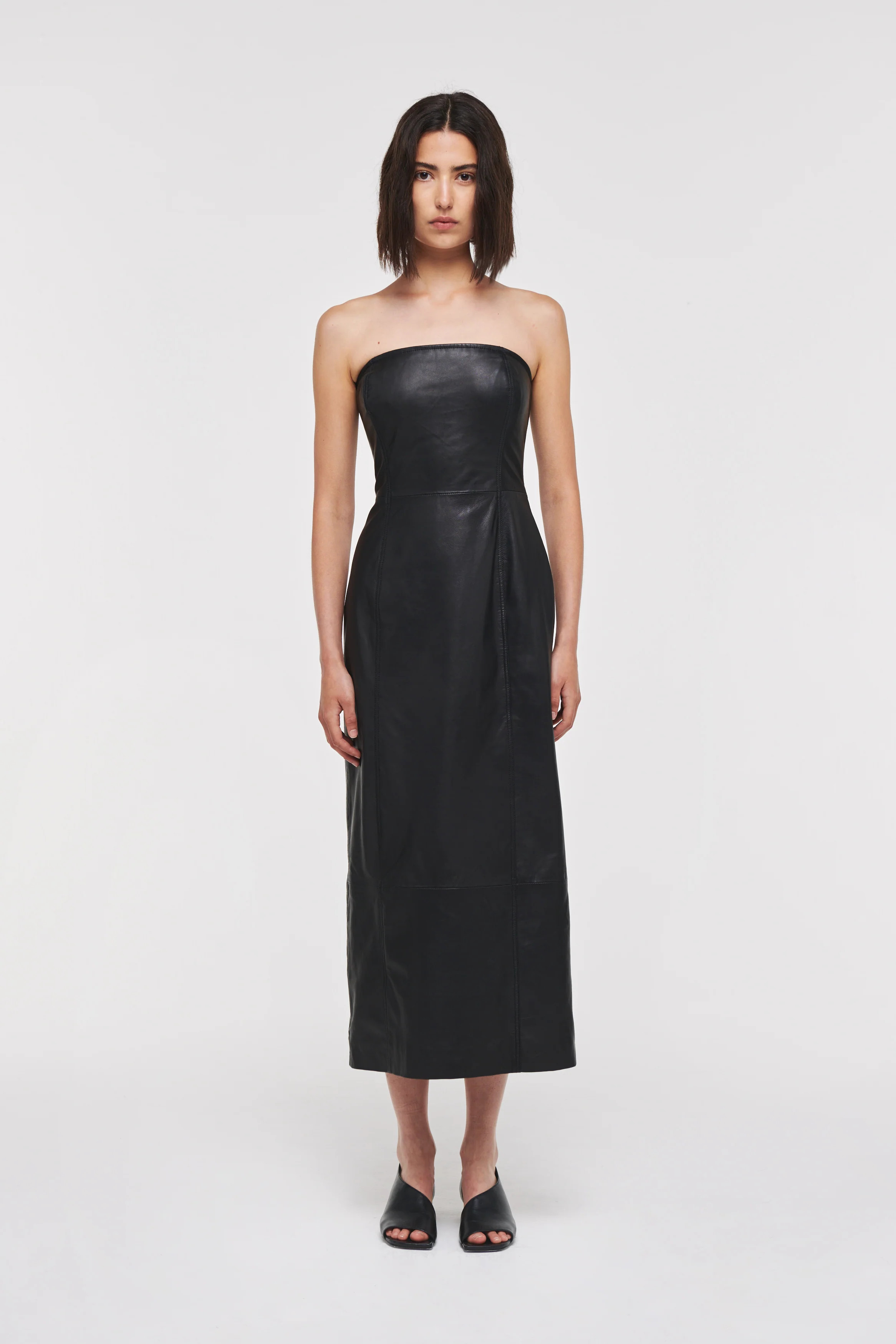 Kenrietta | Leather Tube Dress in Black | ALIGNE | ALIGNE UK & EU