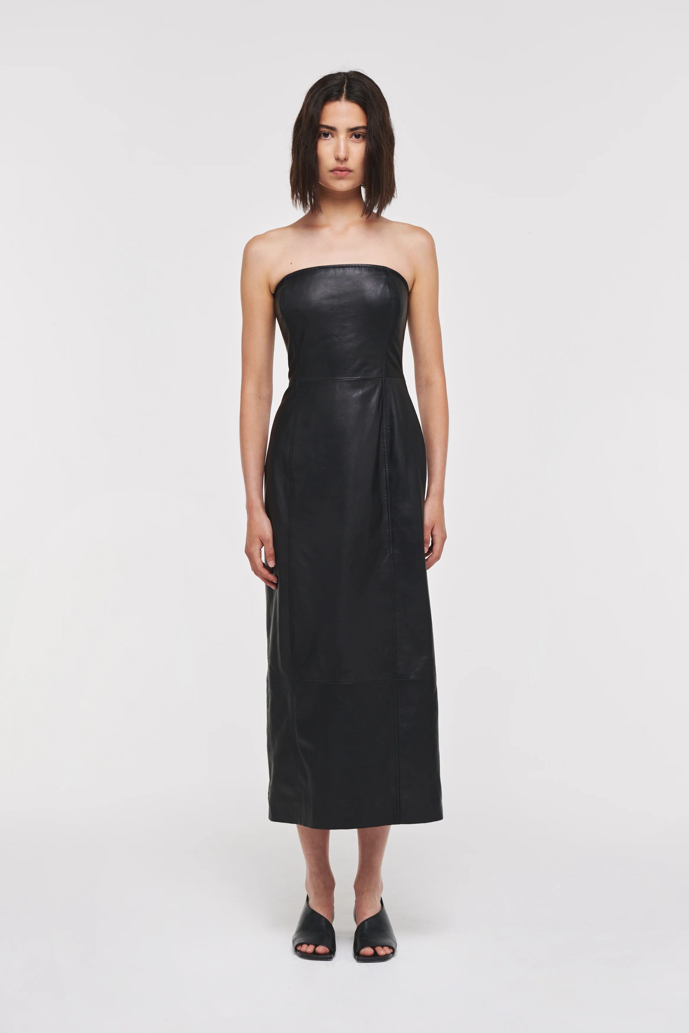 Kenrietta | Leather Tube Dress in Black | ALIGNE | Aligne UK