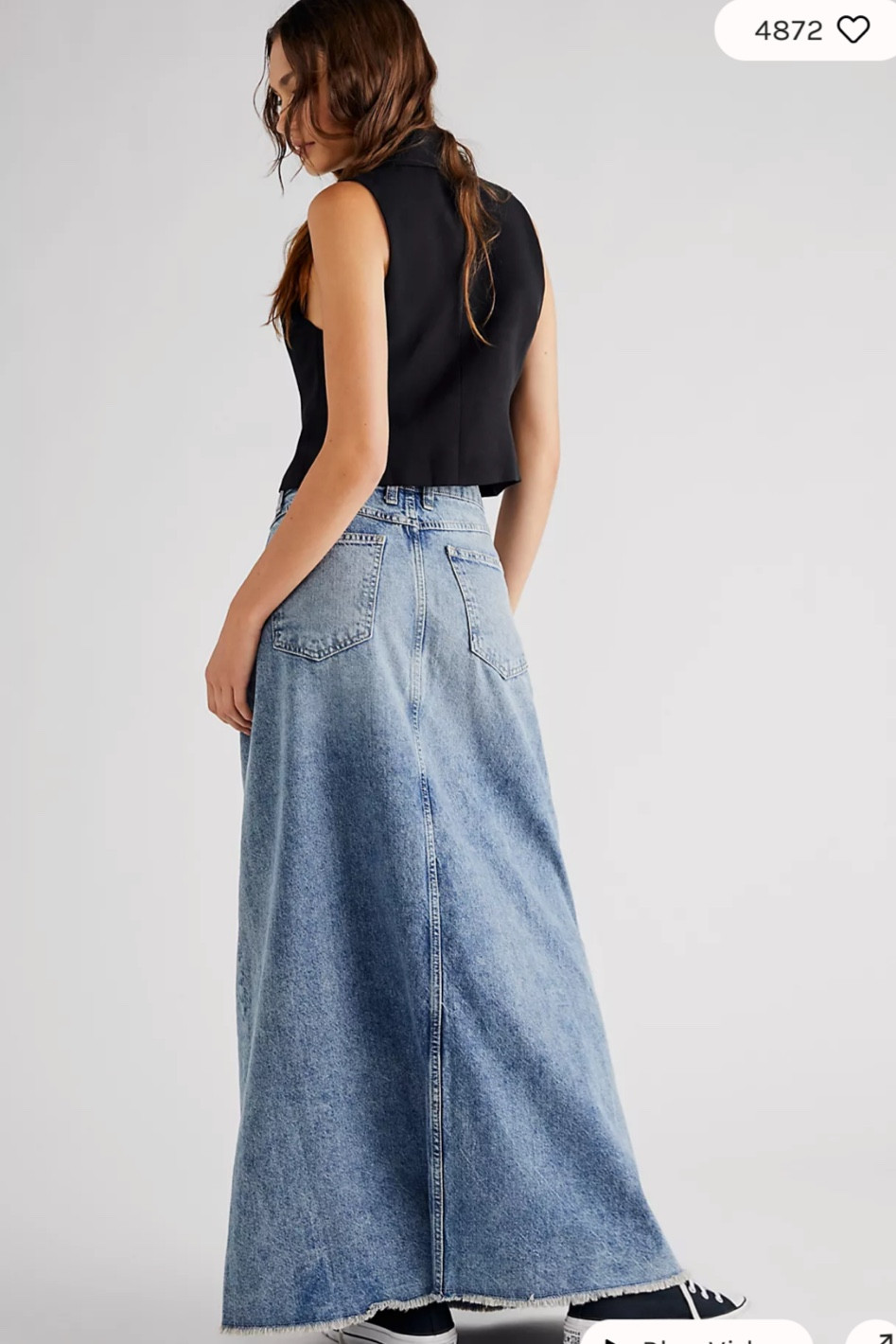$118 Long denim skirt. Now Back in stock and comes in 6 colors! Sells out quick. 

#LTKFind #LTKFestival #LTKtravel