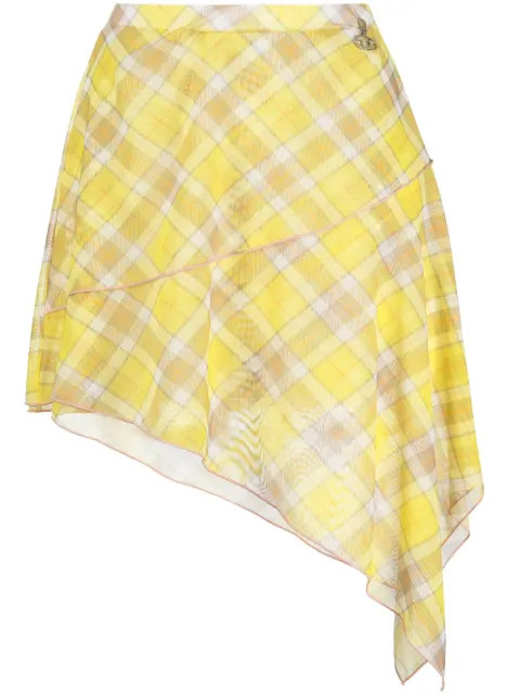Diesel Tartan check-print Skirt - Farfetch | Farfetch Global