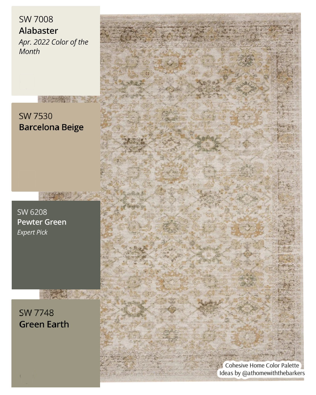 Area rug and paint color samples 

 #LTKHome #LTKSaleAlert