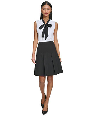 Karl Lagerfeld Women's Pleated Skirt | Macy's