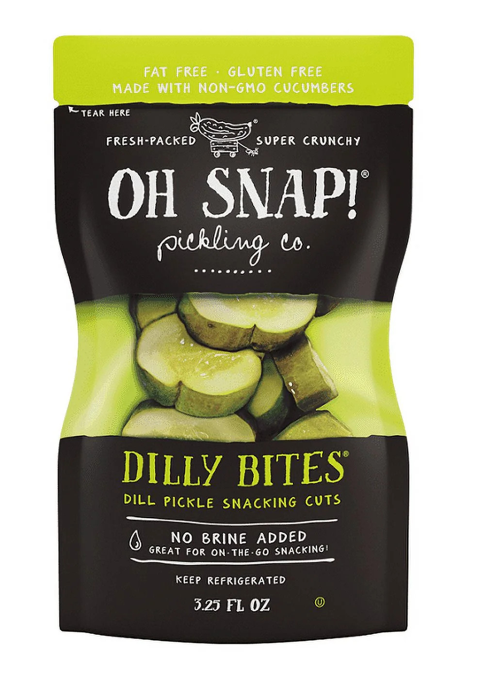 Oh Snap! Dilly Bites Dill Pickle Snacking Cuts, 3.5 oz | Walmart (US)