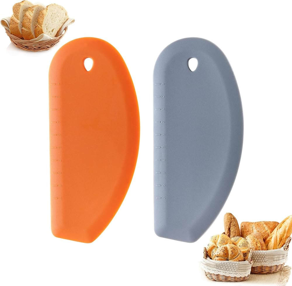 2PCS Bowl Scraper, Kaloo Silicone Food Scraper for Bread, Bench, Dough, Sourdough, Baking Dishwas... | Amazon (US)