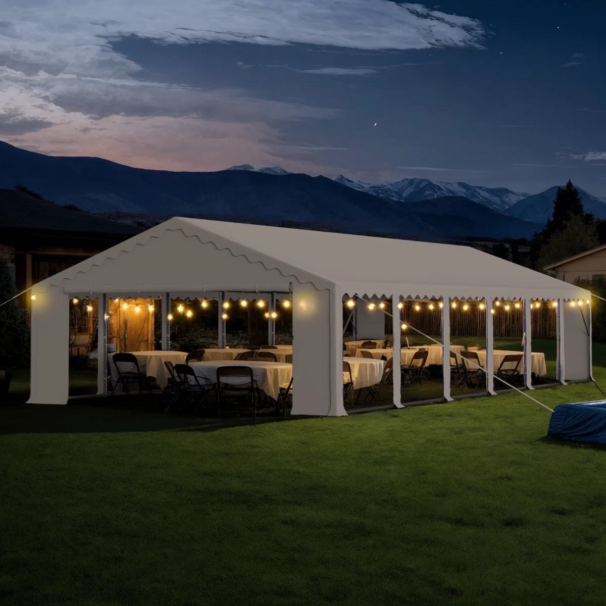 20Ft. W x 40Ft. D Steel Canopy Tent With 6 Removable Side Walls Heavy Duty Party Tents For Parties

#LTKxMadewell #LTKdayinmylife #LTKmomlife