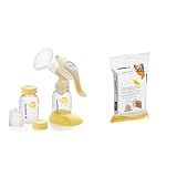 Medela Harmony Manual Breast Pump and 24 Count Quick Clean Breastpump & Accessory Wipes, Breast Pump | Amazon (US)