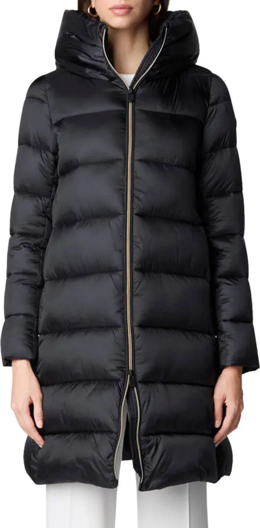 Lysa Quilted Hooded Longline Coat | Nordstrom