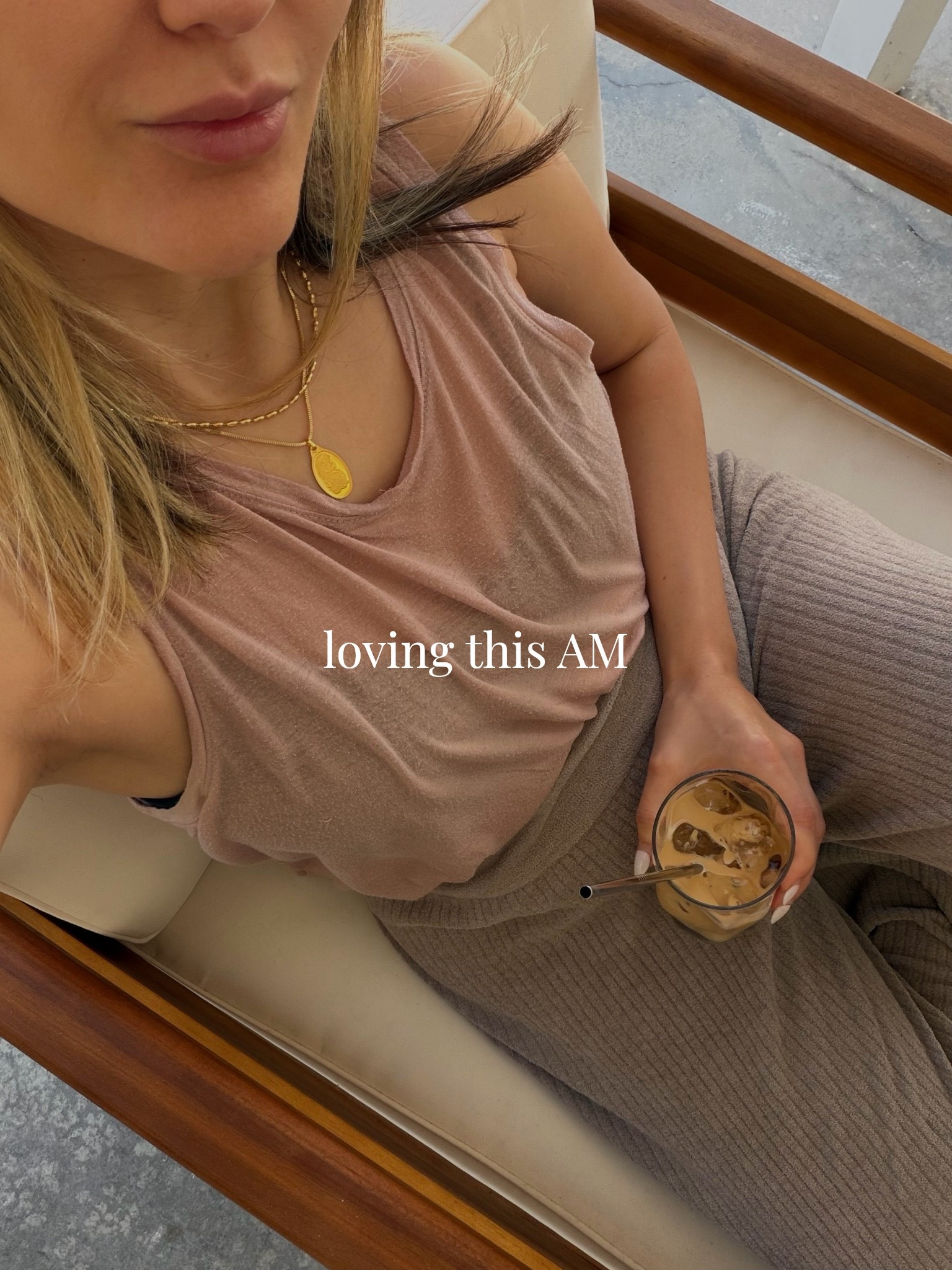 mornings outside 🤎 
Cozy pajamas small 
Organic Iced coffee cup 
Stainless steel straws 
Lounge chairs 
Outdoor furniture
Backyard chairs 
Patio

#LTKmorningroutine #LTKHome #LTKselfcare