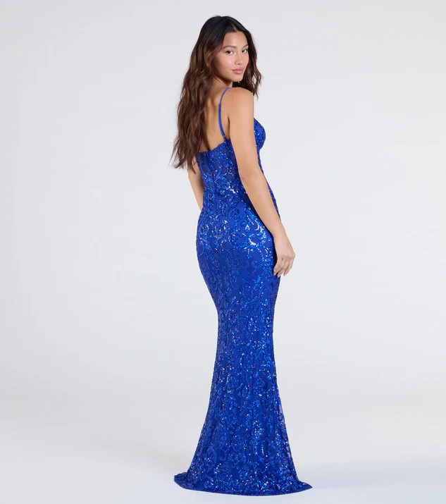 Rosalia Sweetheart Mermaid Sequin Formal Dress | Windsor Stores
