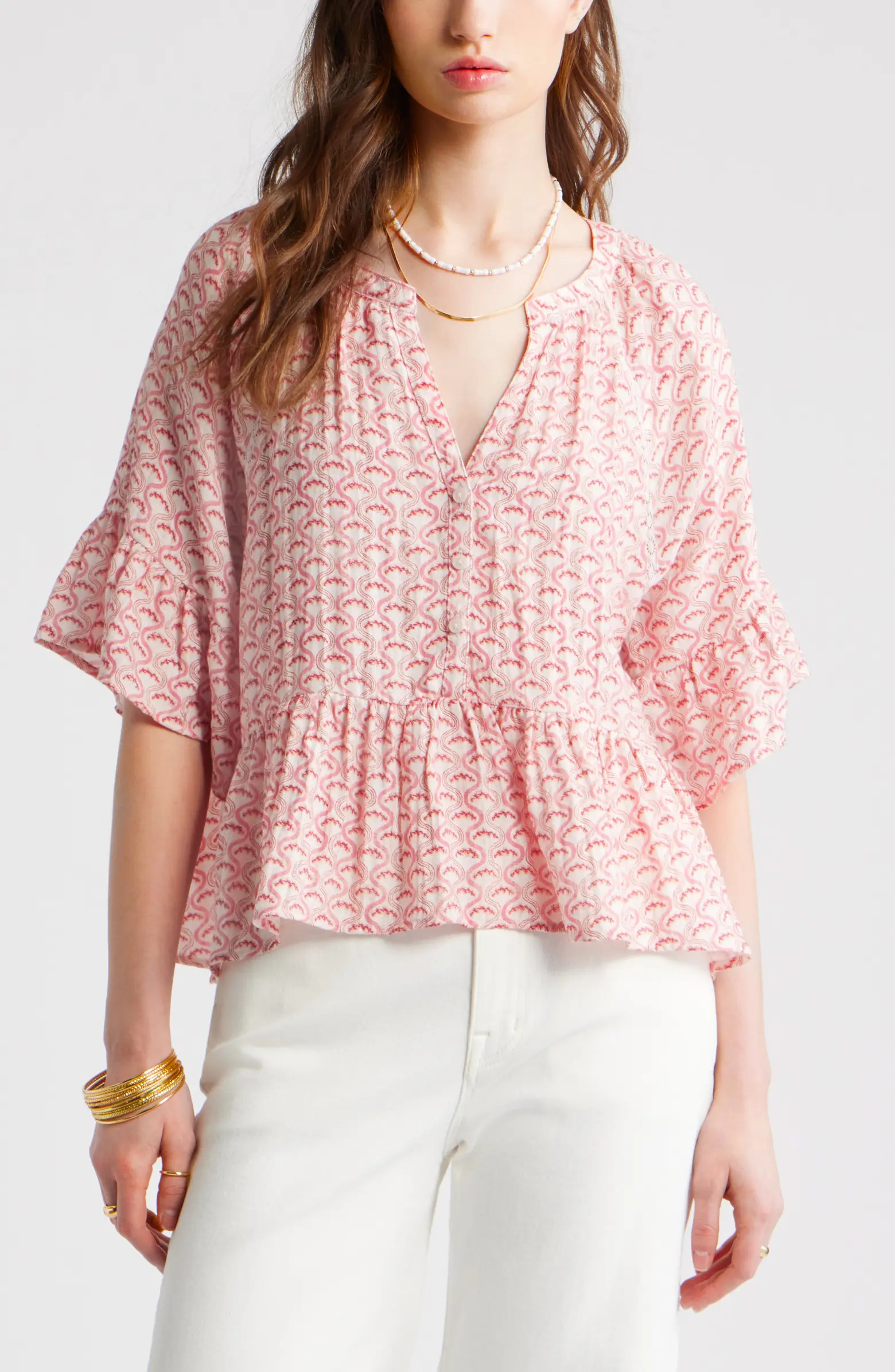 Ruffle Peplum Top | Nordstrom