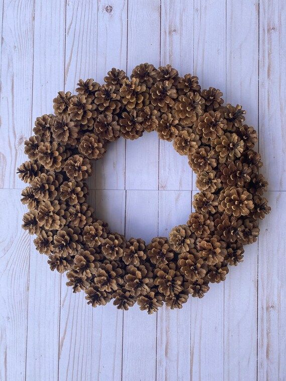 Pine Cone Wreath: Rustic/classic. Christmas Pine Cone. Natural - Etsy | Etsy (US)