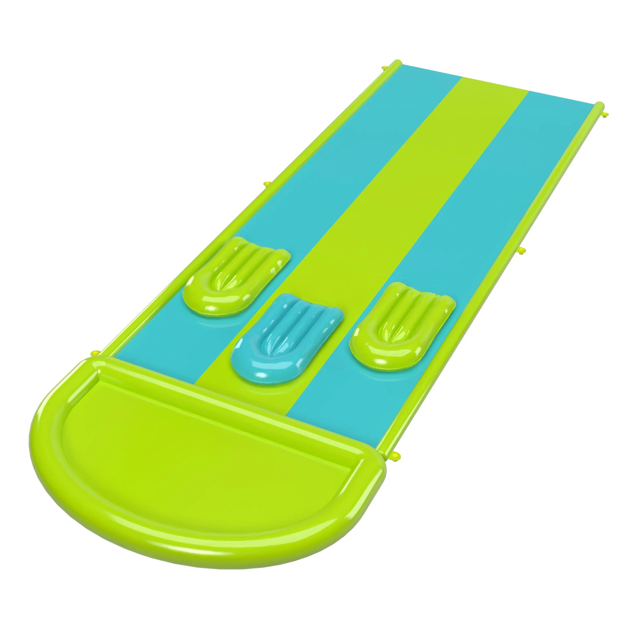 Bluescape Triple-Lane Water Slide + (3) Inflatable Boogie Boards for Summer Water Play for Toddle... | Walmart (US)