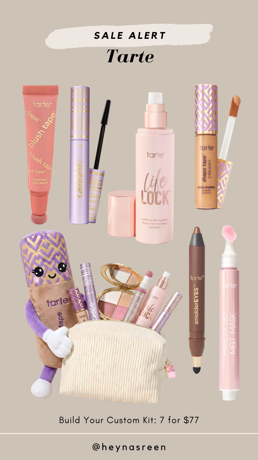 This Tarte deal is sooo good!! 7 for $77 custom kits. I built my bundle with all my makeup favorites! 💕

#LTKBeauty #LTKSaleAlert