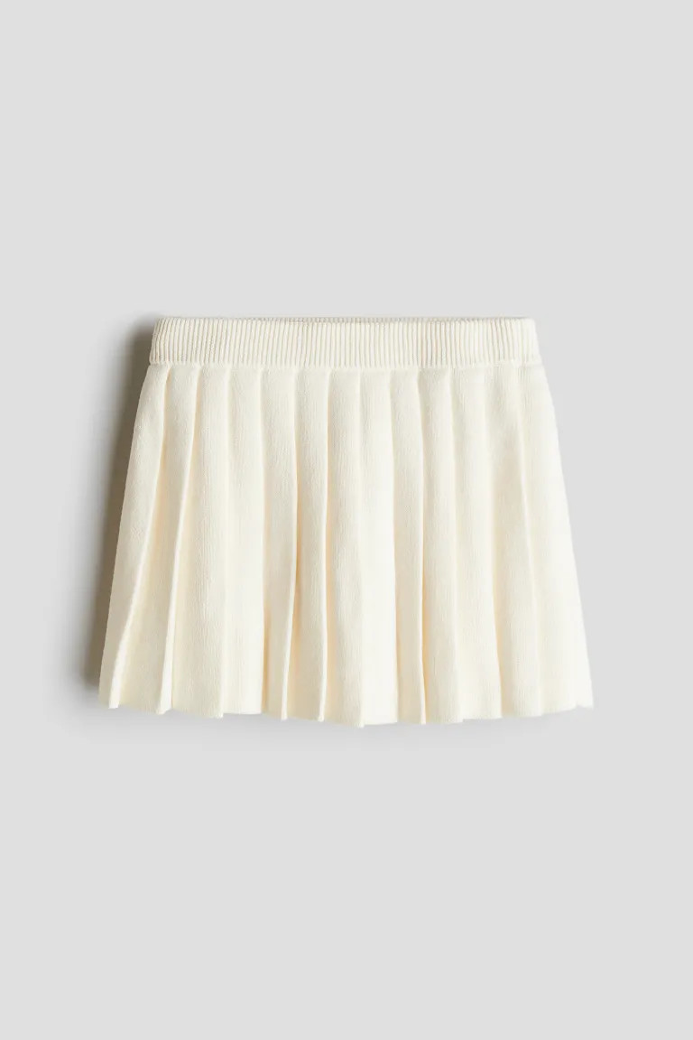 Fine-knit Cotton Skirt | H&M (US + CA)