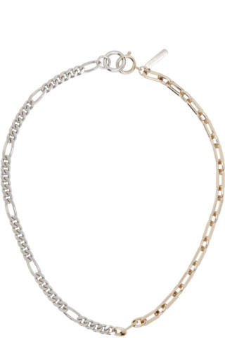 Justine Clenquet - Gold & Silver Vesper Necklace | SSENSE