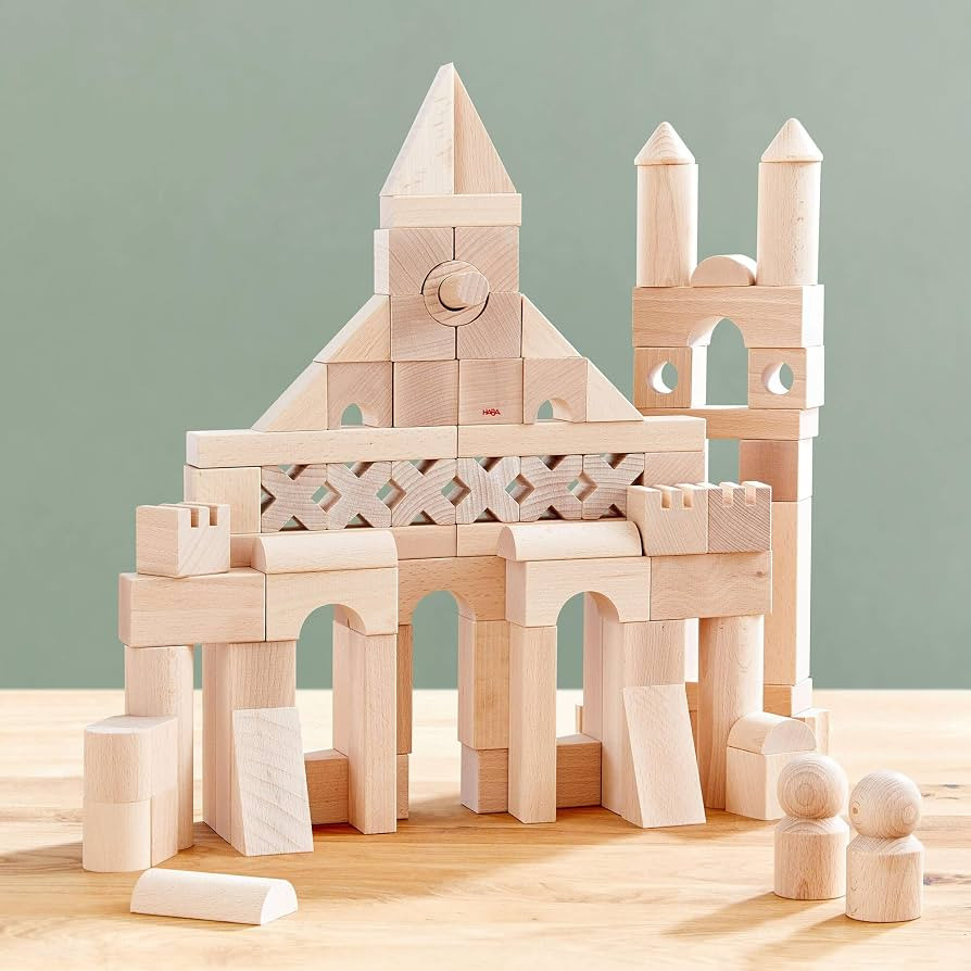 HABA Extra Large Wooden Building Blocks 102 Piece Set: Open-Ended Stacking Toys, Toddler Blocks, ... | Amazon (US)