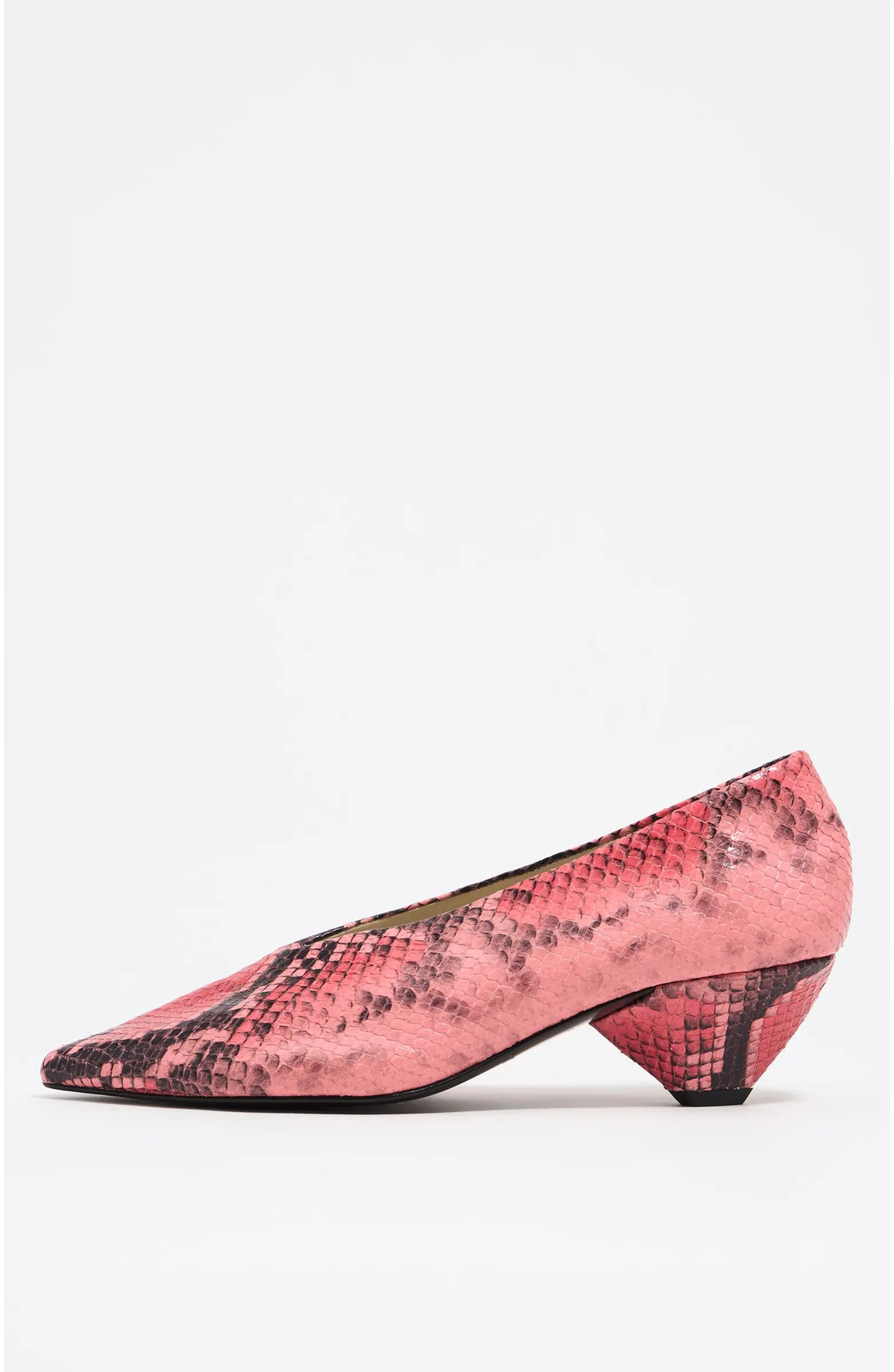 Leather Medium Heel Court Shoe | Nordstrom