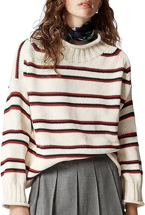 Yimoon Womens Rollneck Sweater Oversized Cotton Sweater 2026 | Amazon (US)